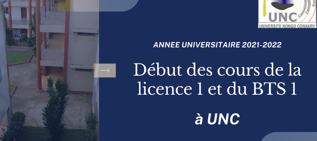 Début des cours en licence 1 et BTS 1