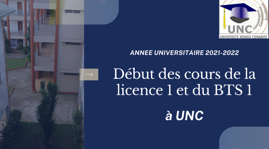Début des cours en licence 1 et BTS 1
