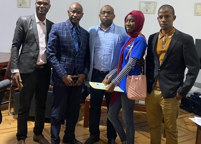 Adama Dia et le personnel de l'UNC